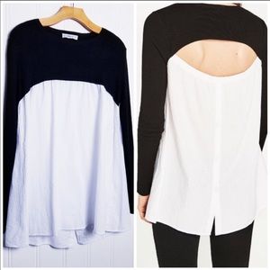 Zara open back top